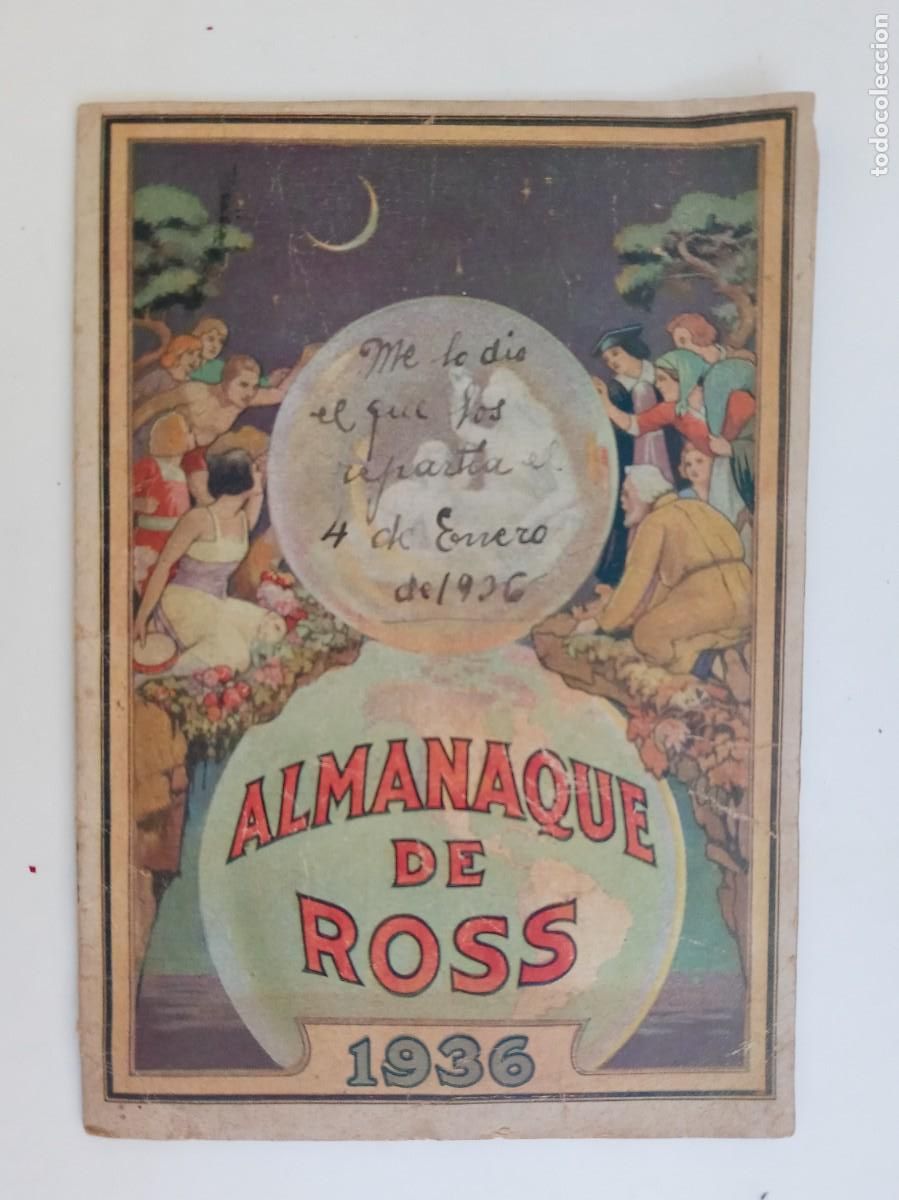 Coleccionismo Calendarios: ALMANQUE DE ROSS DE 1936 . REVISTITA DE LABORATORIOS ROSS PARA TODO 1936 , SIN PREVEER LO DE JULIO