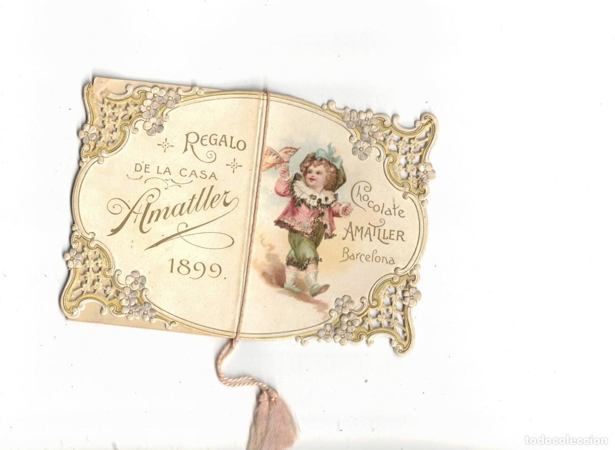 Coleccionismo Calendarios: CALENDARIO 1899. CHOCOLATES AMATLLER