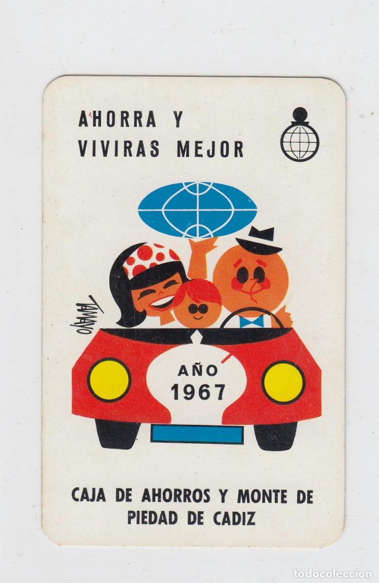 Coleccionismo Calendarios: CALENDARIO DE BOLSILLO. H. FOURNIER. CAJA DE AHORROS Y MONTE DE PIEDAD, C&Aacute;DIZ. A&Ntilde;O 1967