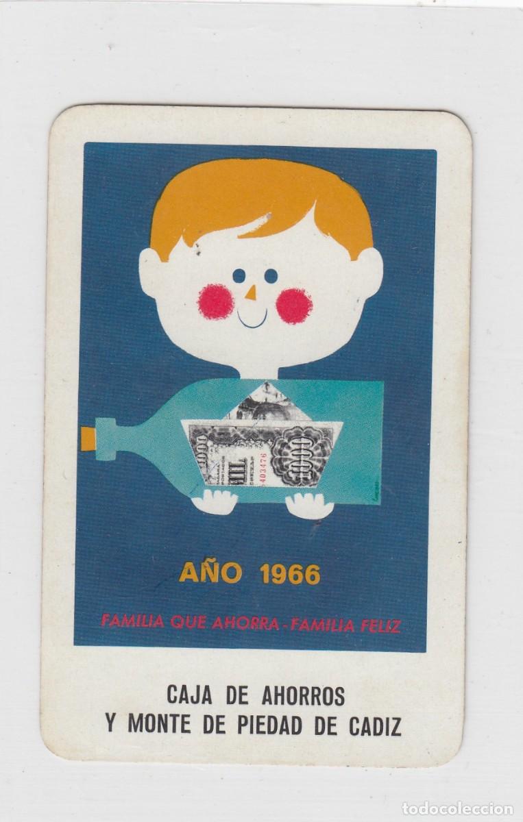 Coleccionismo Calendarios: CALENDARIO DE BOLSILLO. H. FOURNIER. CAJA DE AHORROS Y MONTE DE PIEDAD, CADIZ. A&Ntilde;O 1966