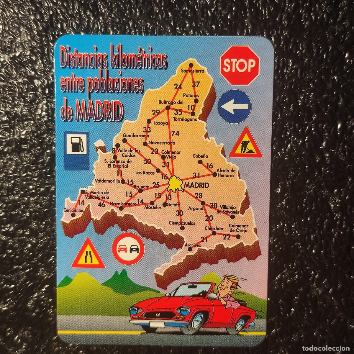 Coleccionismo Calendarios: CALENDARIO BOLSILLO . MAPA MADRID 1998 ** DISTANCIAS KILOMETRICAS ** T2