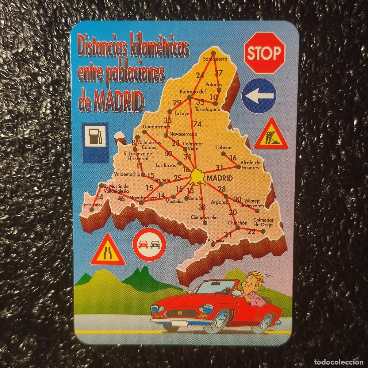 Coleccionismo Calendarios: CALENDARIO BOLSILLO . MAPA MADRID 1999 ** DISTANCIAS KILOMETRICAS ** T2