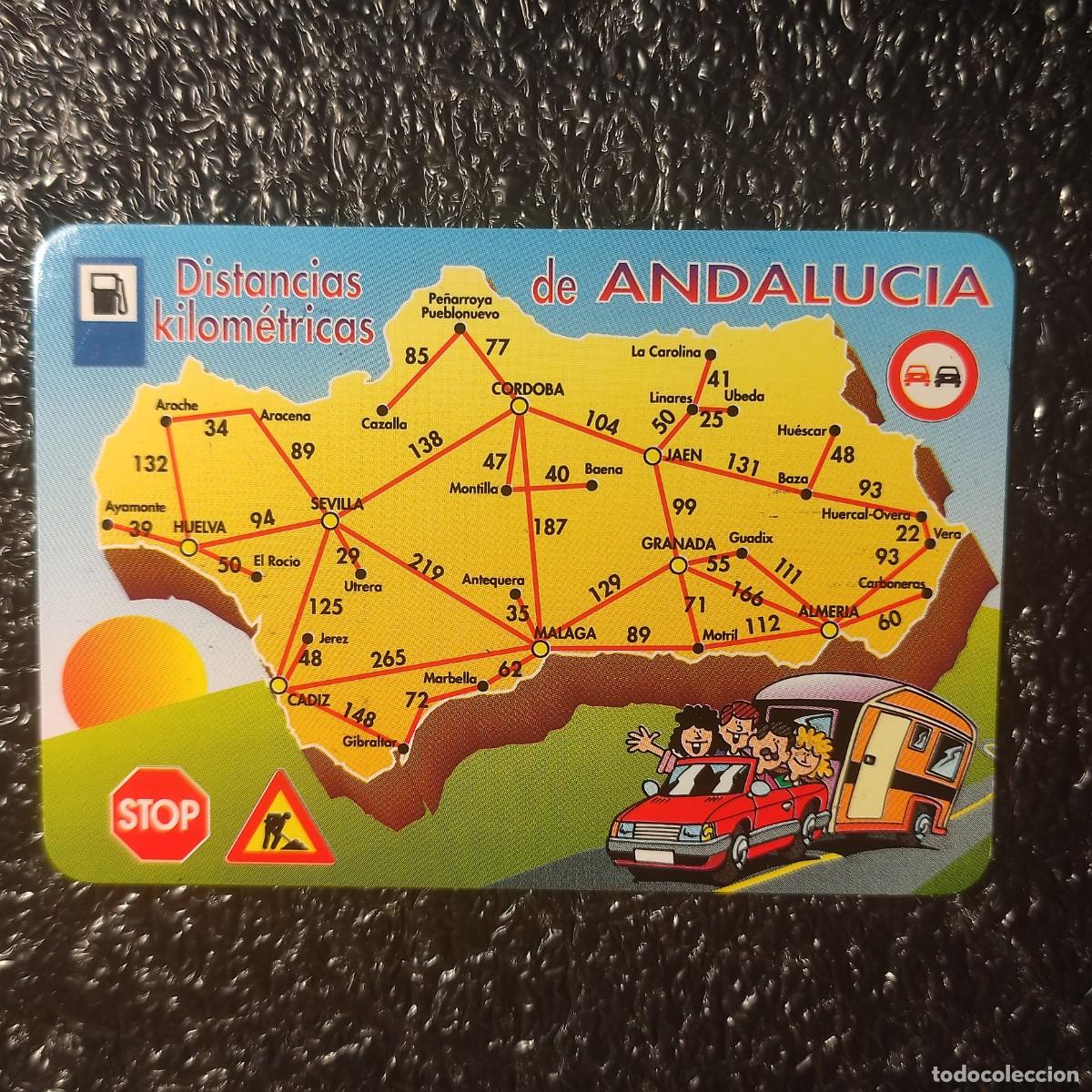 Coleccionismo Calendarios: CALENDARIO BOLSILLO . MAPA ANDALUCIA 1998 ** DISTANCIAS KILOMETRICAS *EN CATALAN * T2