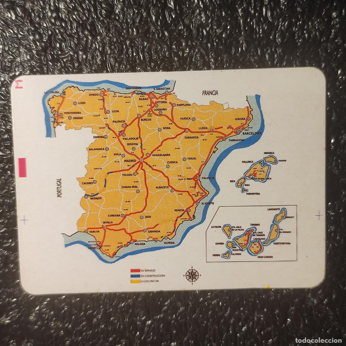 Coleccionismo Calendarios: CALENDARIO MAPA ESPA&Ntilde;A 1994 ** AUTOPISTAS EN SERVICIO/EN CONSTRUCCION/A CONTRATAR* MUY CURIOSO* T2