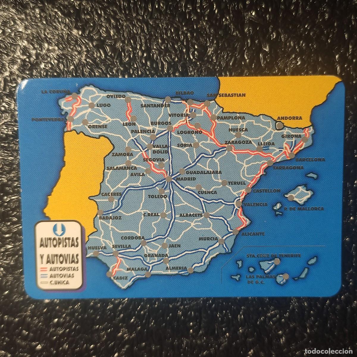 Coleccionismo Calendarios: CALENDARIO DE BOLSILLO . MAPA ESPA&Ntilde;A 1998 ** AUTOPISTAS Y AUTOVIAS ** T2