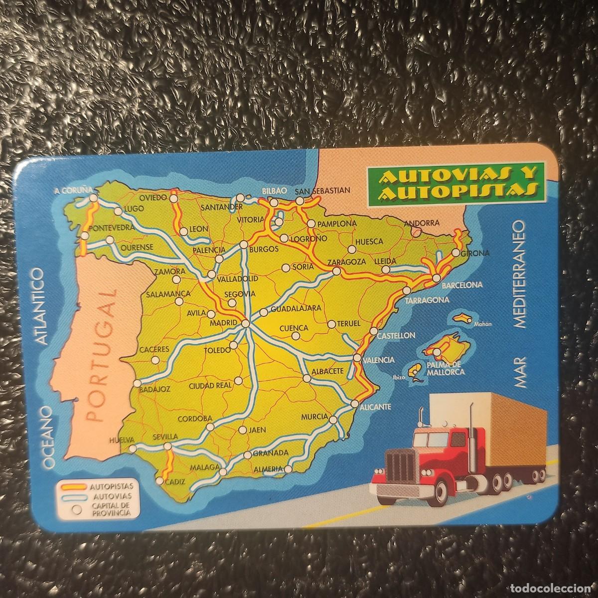 Coleccionismo Calendarios: CALENDARIO DE BOLSILLO . MAPA ESPA&Ntilde;A 2001 ** AUTOPISTAS Y AUTOVIAS ** PUBL. FUENLABRADA . MADRID *T2