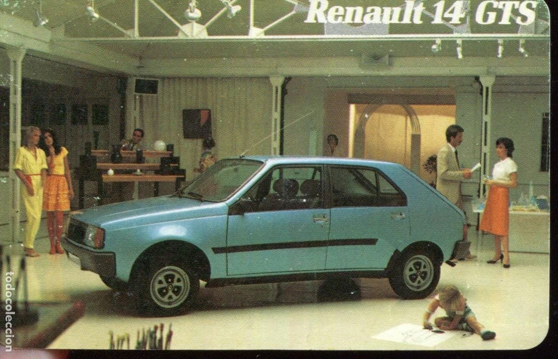 Coleccionismo Calendarios: ALENDARIO DE BOLSILLO FOURNIER RENAULT 14 GTS 1982 COCHE