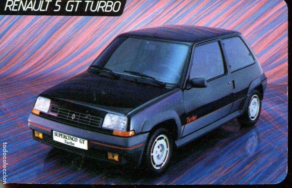 Coleccionismo Calendarios: CALENDARIO FOURNIER 1987 RENAULT 5 GT TURBO COCHE