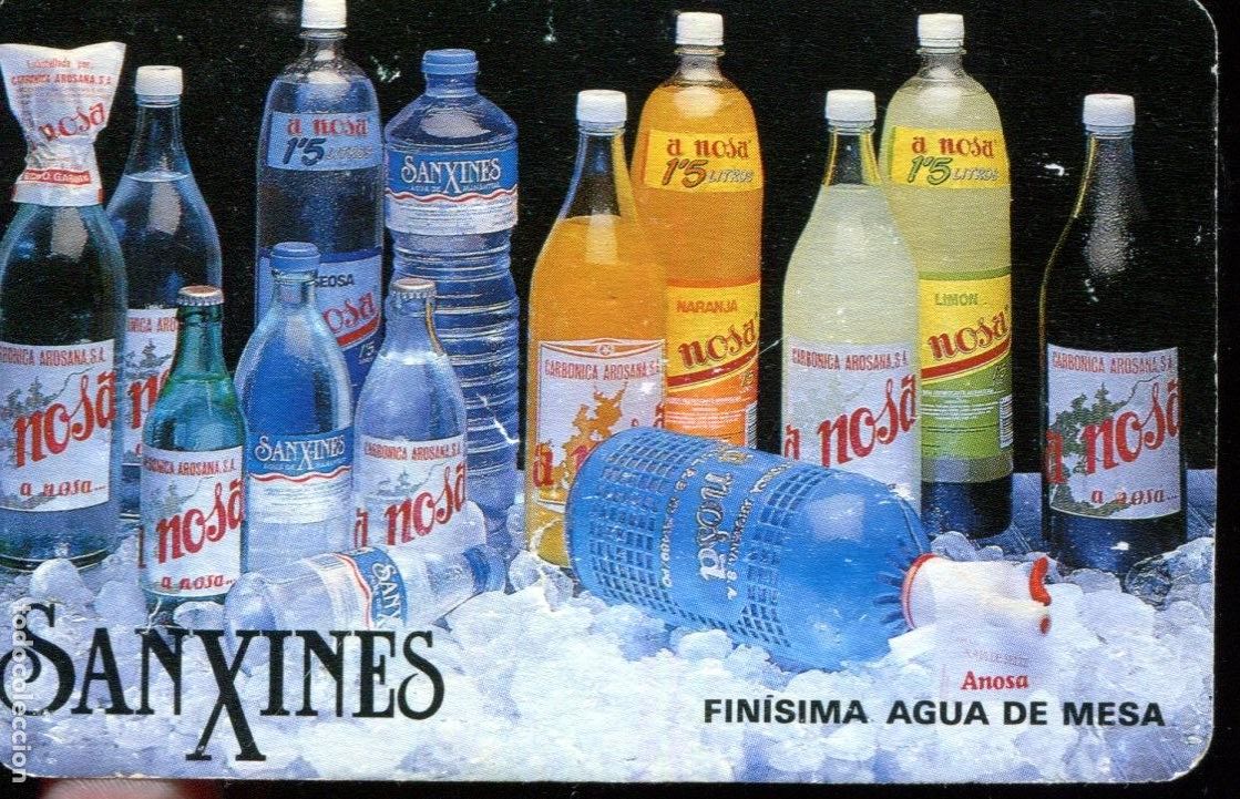 Coleccionismo calendarios: CALENDARIO FOURNIER SANXINES FINISIMA AGUA DE MESA A&Ntilde;O 1991 VER FOTOS