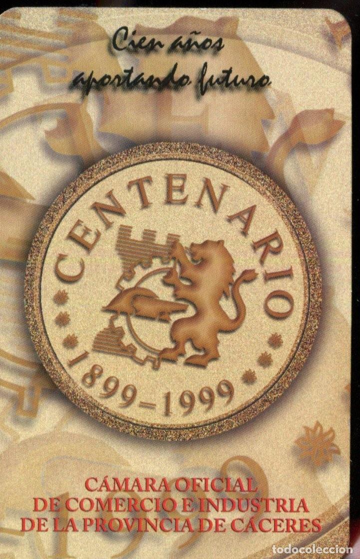 Colecionismo Calend&aacute;rios: Calendario fournier Centenario Camara de Comercio de C&aacute;ceres 1999, en perfecto estado
