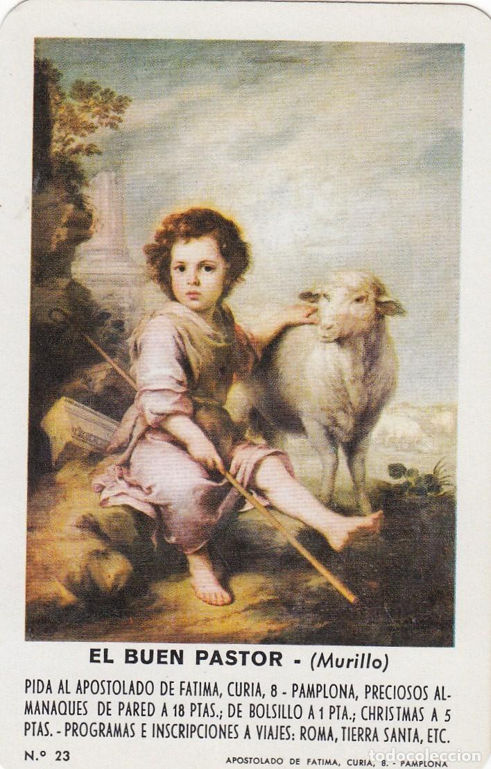 Coleccionismo Calendarios: CALENDARIO DE BOLSILLO. H. FOURNIER. EL BUEN PASTOR - MURILLO. A&Ntilde;O 1972