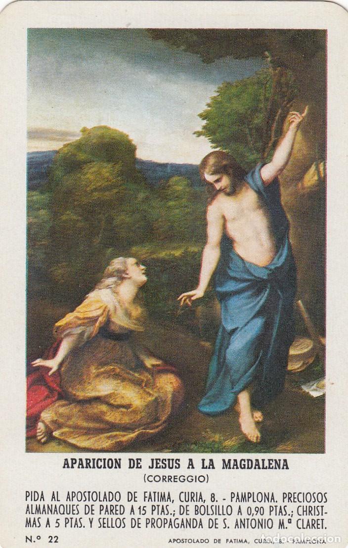 Coleccionismo Calendarios: CALENDARIO DE BOLSILLO. H. FOURNIER. APARICI&Oacute;N DE JESUS A LA MAGDALENA. A&Ntilde;O 1971