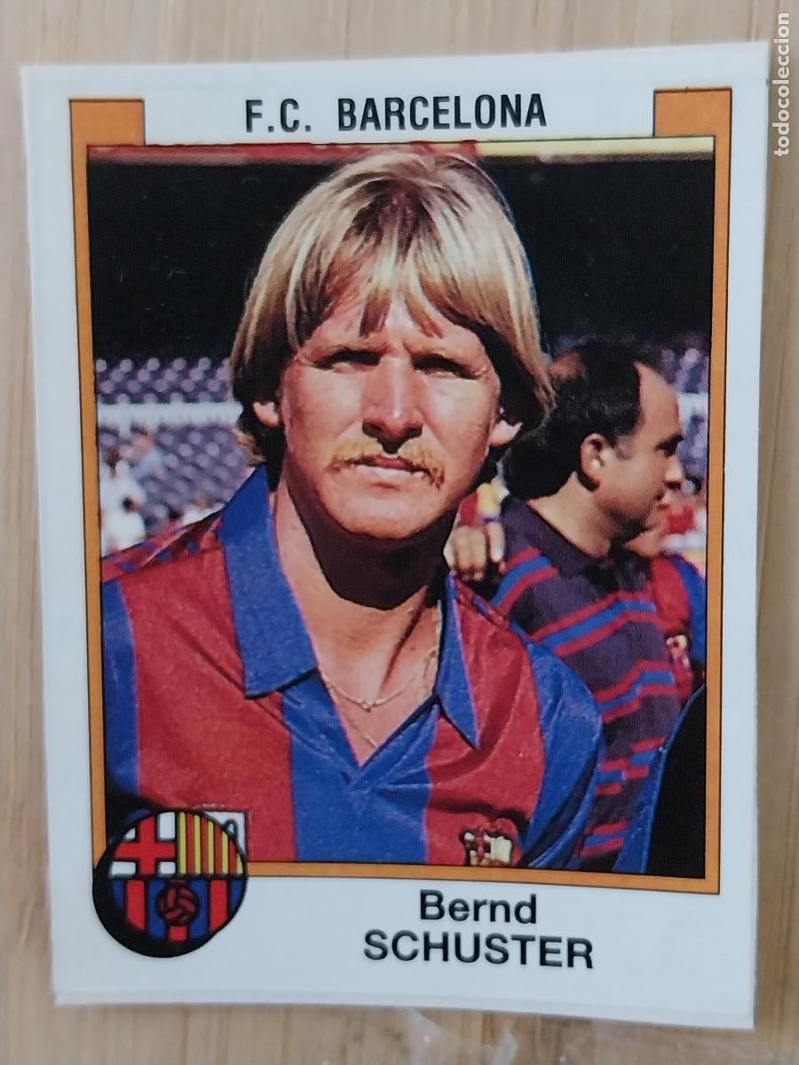 Coleccionismo Calendarios: SCHUSTER F C BARCELONA CROMO 53 RECUPERADO RECORTADO FUTBOL 88