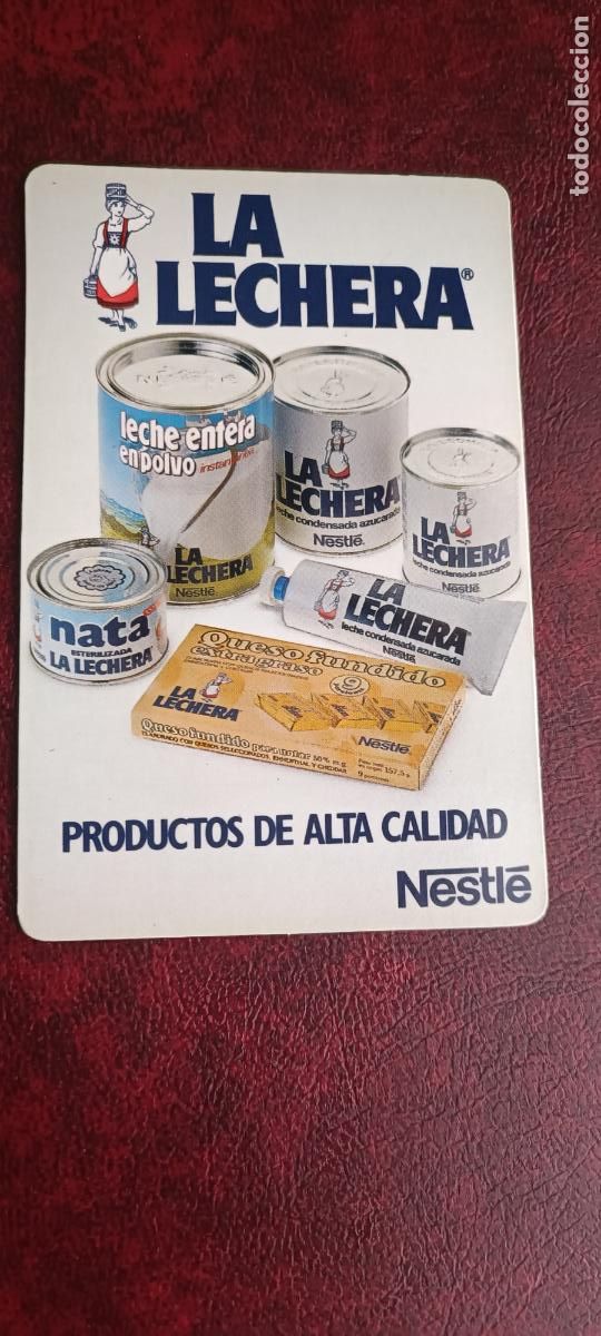 Coleccionismo Calendarios: CALENDARIO DE BOLSILLO NESTL&Eacute; PRODUCTOS DE ALTA CALIDAD LA LECHERA 1984