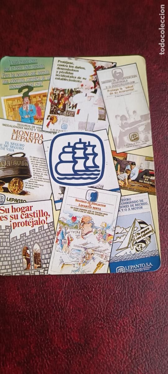 Coleccionismo Calendarios: CALENDARIO PUBLICITARIO. LEPANTO SEGUROS. BARCELONA. A&Ntilde;O 1987