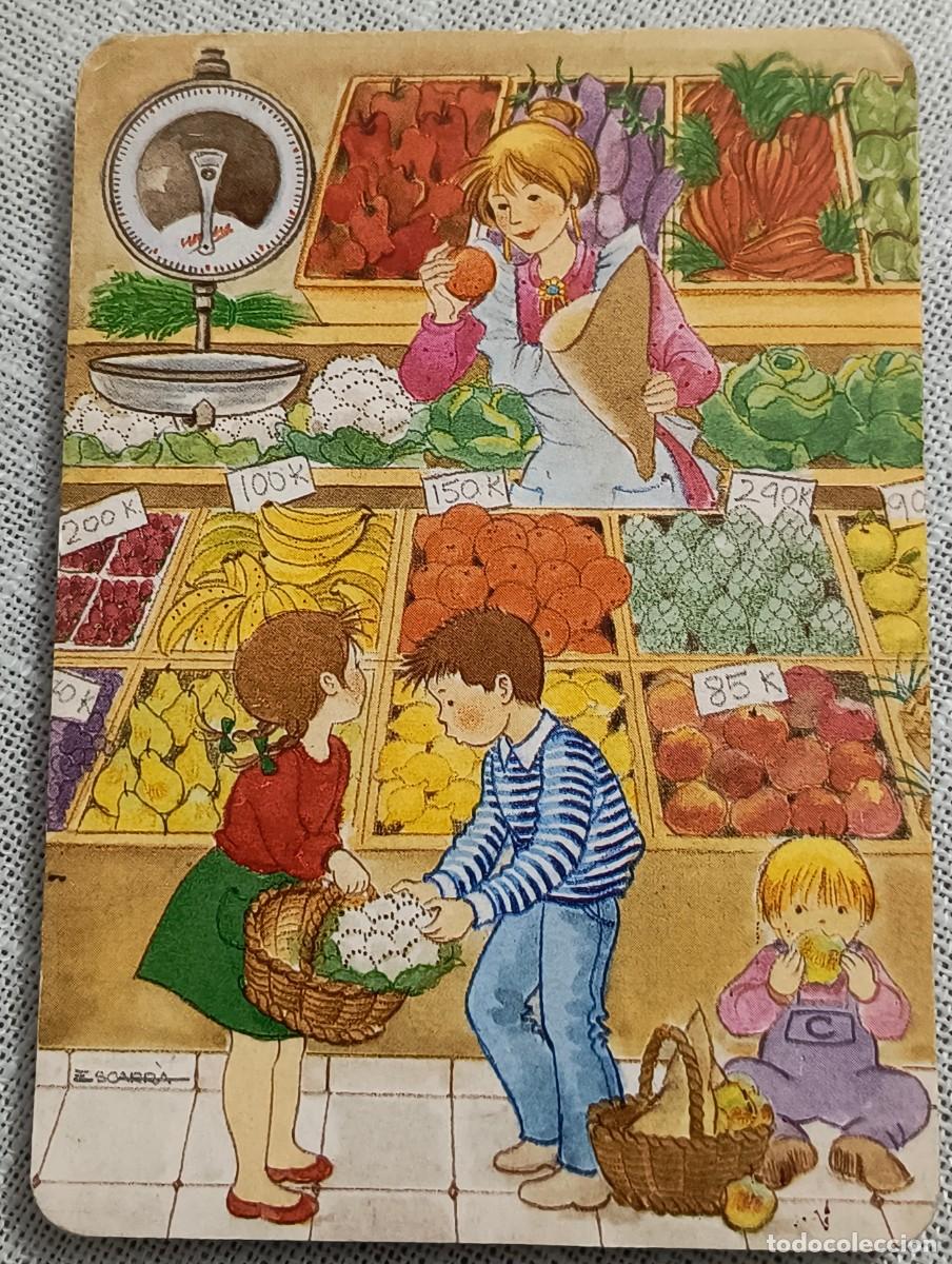 Coleccionismo Calendarios: CALENDARIO BOLSILLO | NI&Ntilde;OS EN FRUTER&Iacute;A - A&Ntilde;O 1990