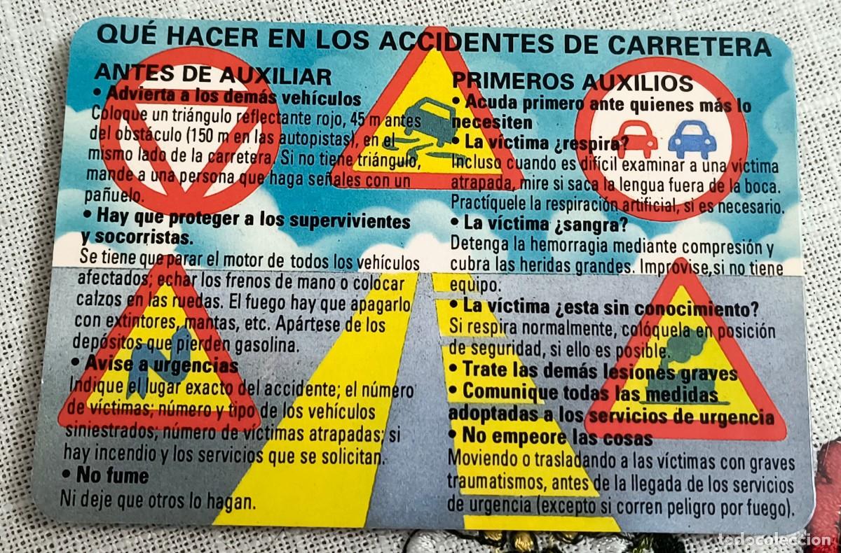 Coleccionismo Calendarios: CALENDARIO BOLSILLO | AUXILIO EN ACCIDENTE DE TR&Aacute;FICO - A&Ntilde;O 1993
