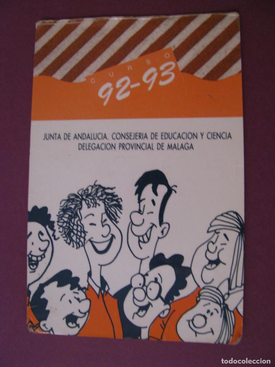 Coleccionismo Calendarios: CALENDARIO DE BOLSILLO 1992-93. CONSEJERIA DE EDUCACION Y CIENCIA. DELEGACION PROVINCIAL DE MALAGA.