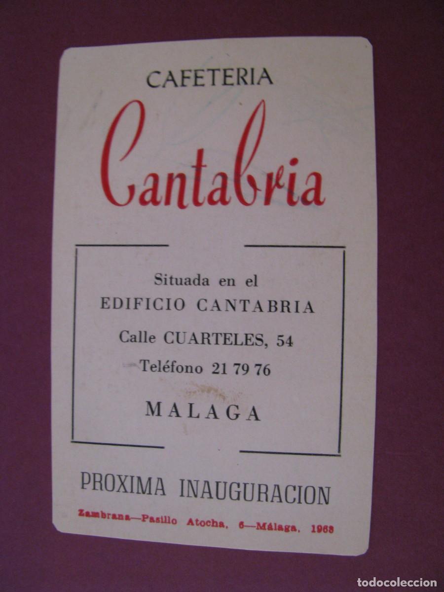 Coleccionismo Calendarios: CALENDARIO DE BOLSILLO 1969. CAFETERIA CANTABRIA. MALAGA. RECORTADO