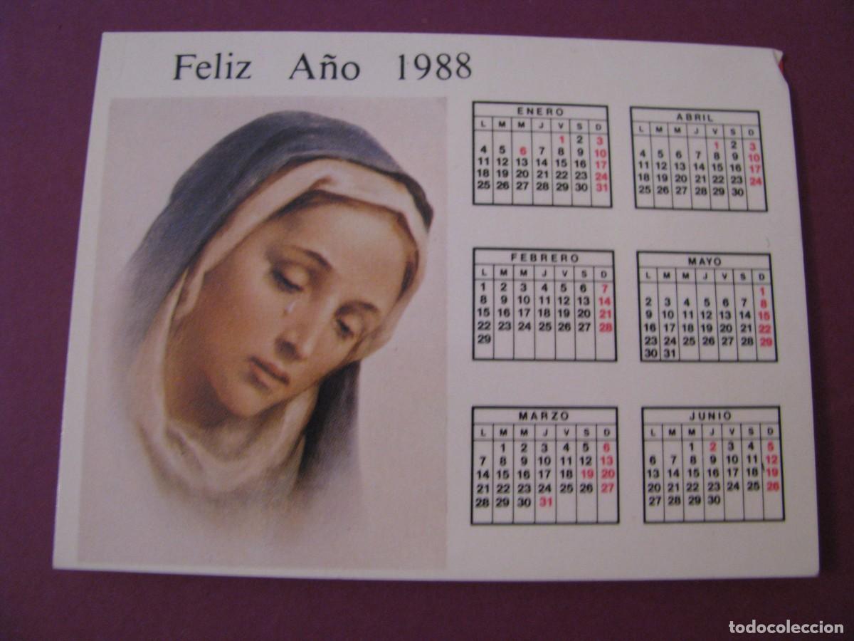 Coleccionismo Calendarios: CALENDARIO DE BOLSILLO. A&Ntilde;O 1988. FILIPENSES HOGAR SAN CARLOS. MALAGA