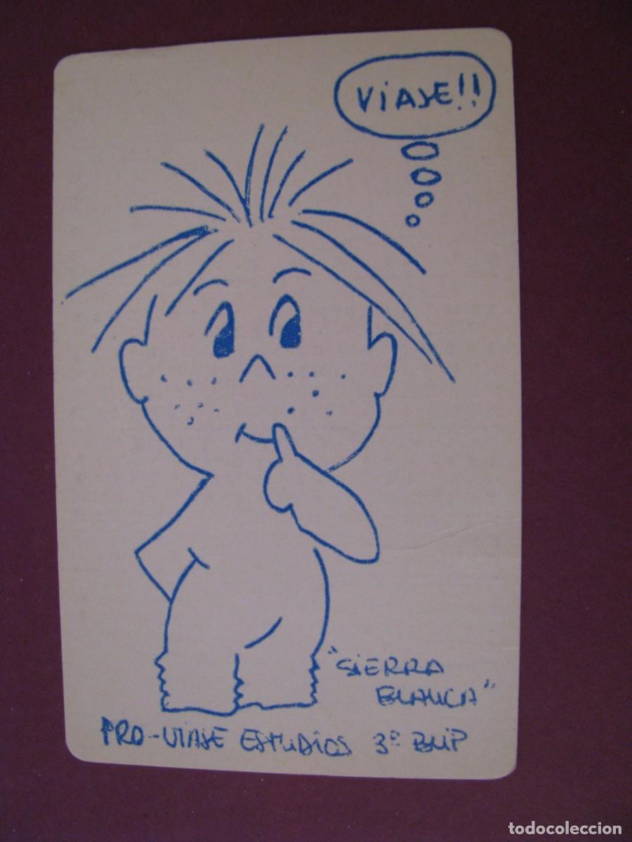 Coleccionismo Calendarios: CALENDARIO DE BOLSILLO A&Ntilde;O 1980. VIAJES DE ESTUDIOS BUP. SIERRA BLANCA