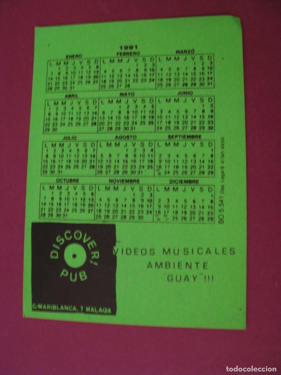 Coleccionismo Calendarios: CALENDARIO, PEGATINA DE BOLSILLO A&Ntilde;O 1991. DISCOVERI PUB. MALAGA