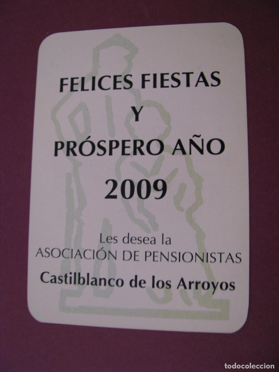 Coleccionismo Calendarios: CALENDARIO DE BOLSILLO A&Ntilde;O 2009. ASOCIACION DE PENSIONISTAS. CASTILBLANCO DE LOS ARROYOS