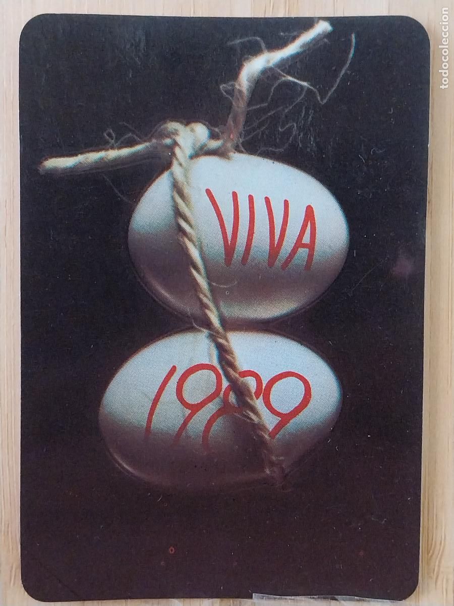 Colecionismo Calend&aacute;rios: HUEVOS VIVA CALENDARIO 1989 PUBLI ** VIDEO CLUB GADOVI ** REF CLB 1804