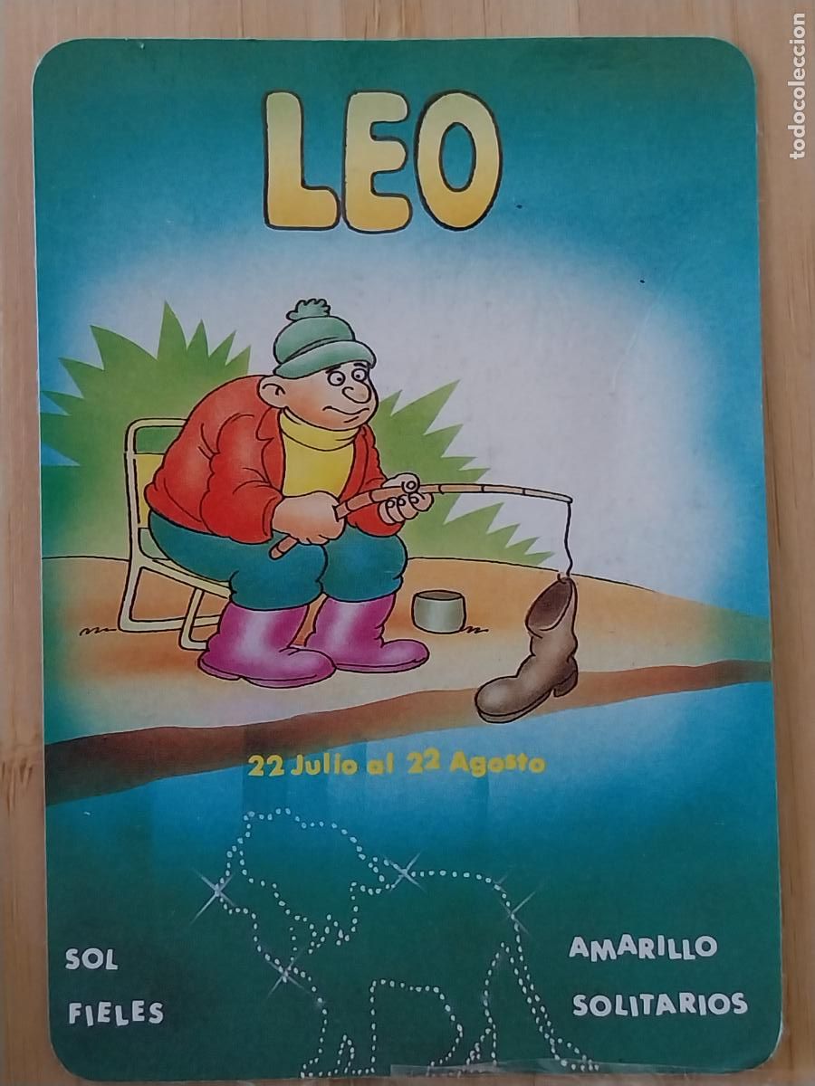 Coleccionismo Calendarios: LEO HOROSCOPO ILUSTRACION CALENDARIO 1994 PUBLI ** INDUSTRIAS HERRAZ ** REF WCB 236