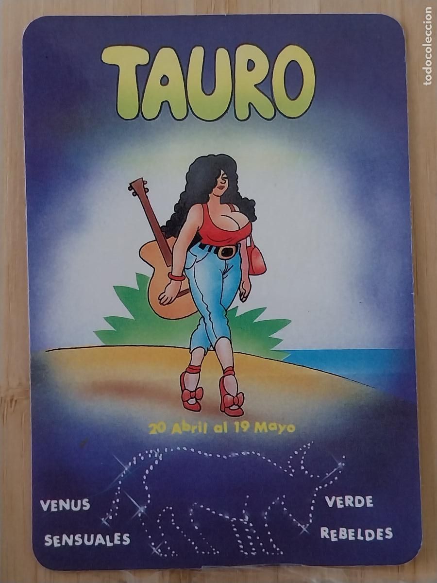 Colecionismo Calend&aacute;rios: TAURO HOROSCOPO ILUSTRACION CALENDARIO 1994 PUBLI ** INDUSTRIAS HERRAZ ** REF WCB 233