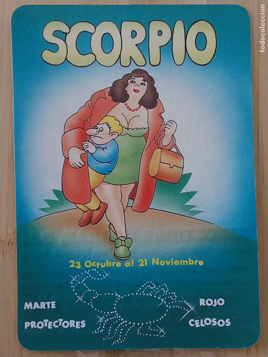Coleccionismo Calendarios: SCORPIO HOROSCOPO ILUSTRACION CALENDARIO 1994 PUBLI ** INDUSTRIAS HERRAZ ** REF WCB 239
