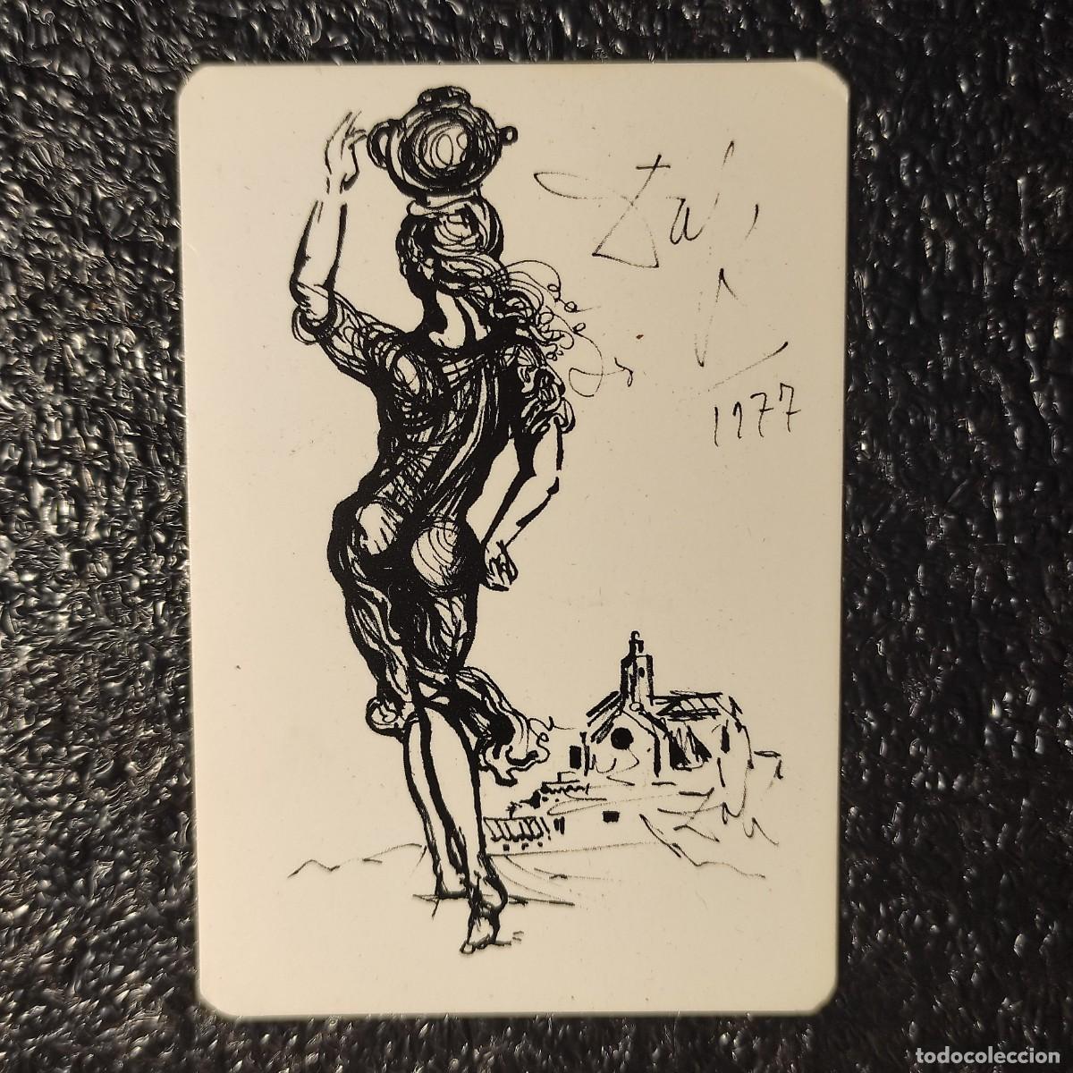 Coleccionismo Calendarios: CALENDARIO DE BOLSILLO DIBUJO . SALVADOR DAL&Iacute;. &laquo;La Lidia de Cadaqu&eacute;s&raquo; ** BAR BOYA . CADAQUES T2