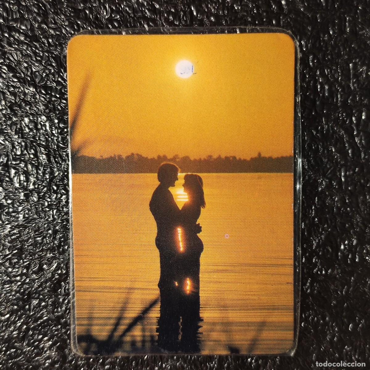 Coleccionismo Calendarios: CALENDARIO BOLSILLO PAREJA MODELOS ATARDECER 1984 ** PUBL. PALENCIA ** N&ordm; 182 * PLASTIFICADO * T4