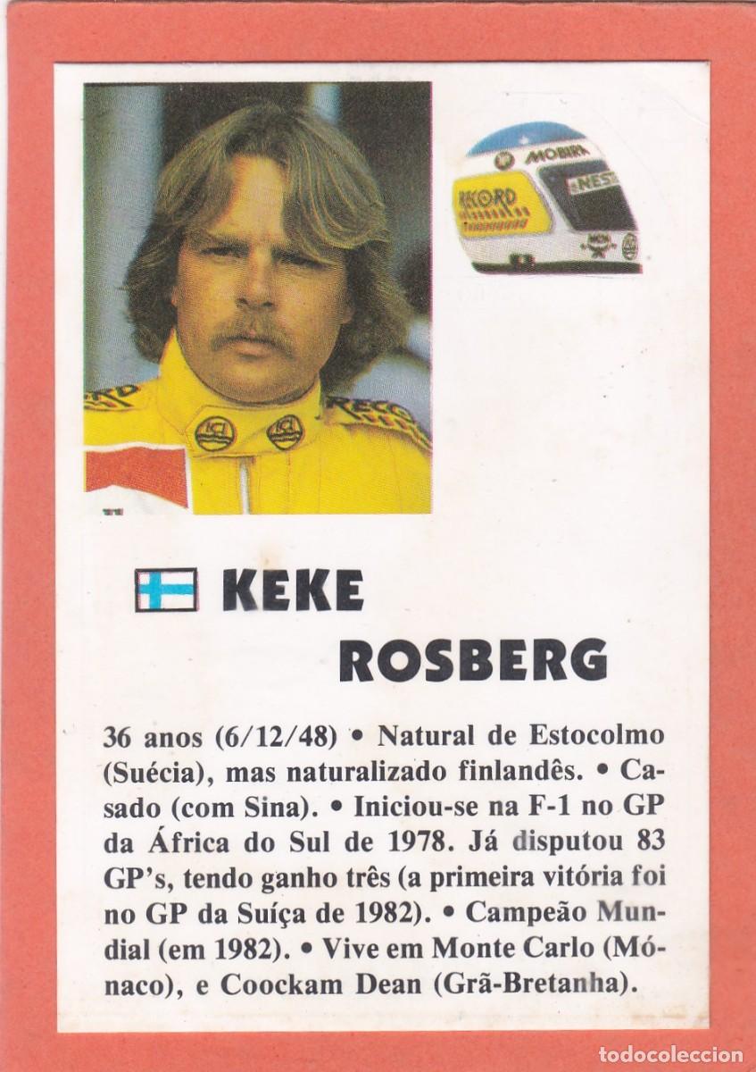 Coleccionismo Calendarios: CALENDARIO PORTUGAL 1985/1986 - KEKE ROSBERG - PILOTO FORMULA 1