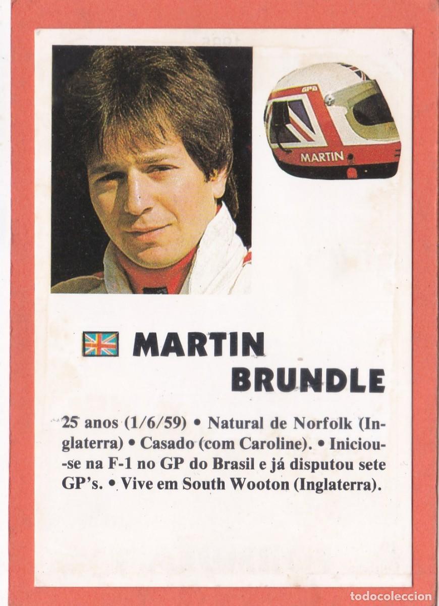 Coleccionismo Calendarios: CALENDARIO PORTUGAL 1985/1986 - MARTIN BRUNDLE - PILOTO FORMULA 1