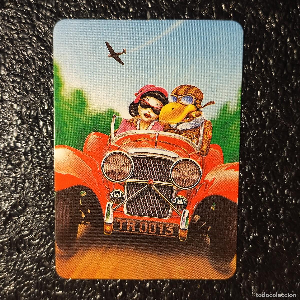 Coleccionismo Calendarios: CALENDARIO DE BOLSILLO DIBUJO . CHICA CON AVIADOR EN COCHE DE EPOCA, A&Ntilde;O 1993** T2