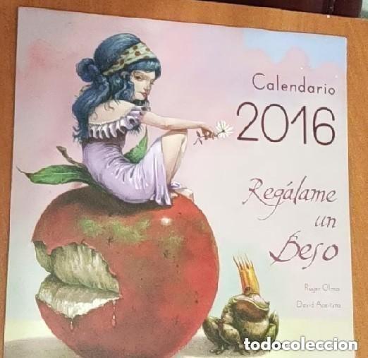 Coleccionismo Calendarios: Calendario 2016 - Regalame un beso - Olm Ruger - David Aceituna - Grande