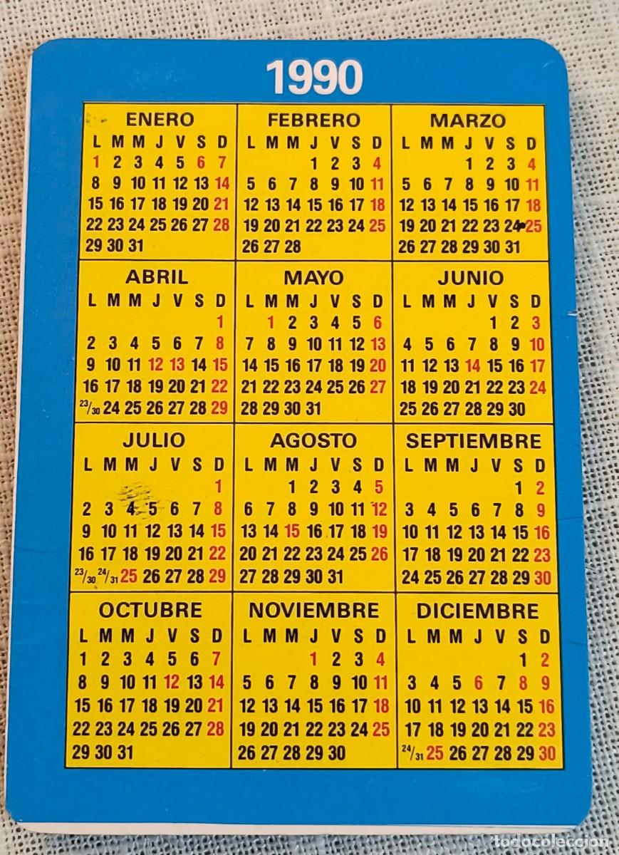 Coleccionismo Calendarios: CALENDARIO BOLSILLO | A&Ntilde;O 1990