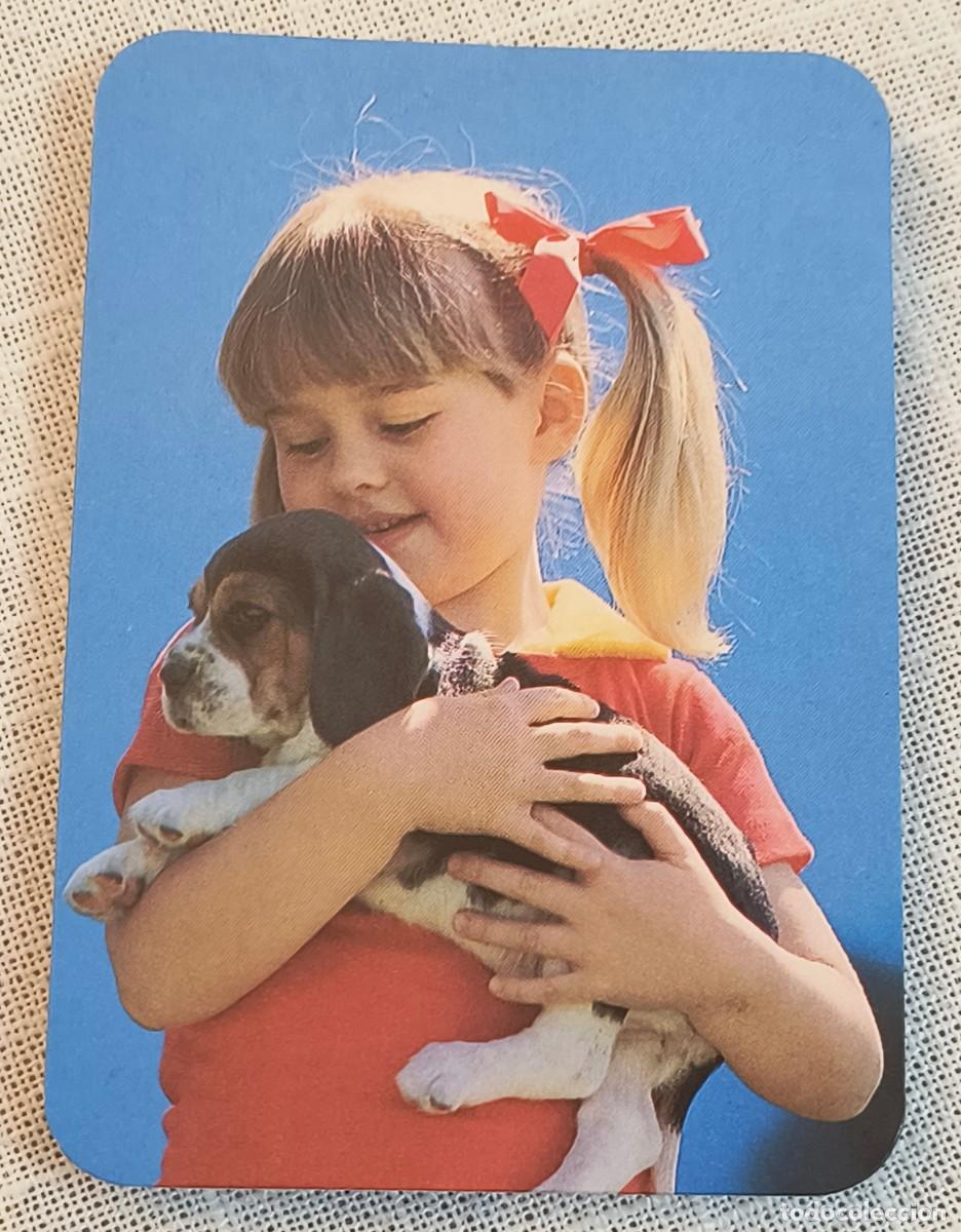 Coleccionismo Calendarios: CALENDARIO BOLSILLO | NI&Ntilde;A CON PERRITO - A&Ntilde;O 1988