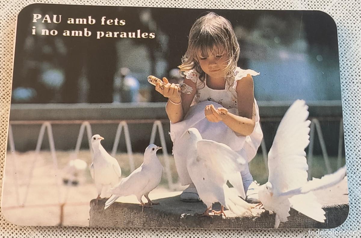 Coleccionismo Calendarios: CALENDARIO BOLSILLO | NI&Ntilde;AS CON PALOMAS / SECRETARIAT DE MISSIONS - A&Ntilde;O 1990