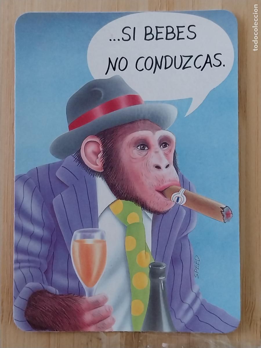 Colecionismo Calend&aacute;rios: ILUSTRACION CHIMPANCE CALENDARIO 1994 PUBLI *** BAR ARTILLEROS MADRID *** REF WCB 245