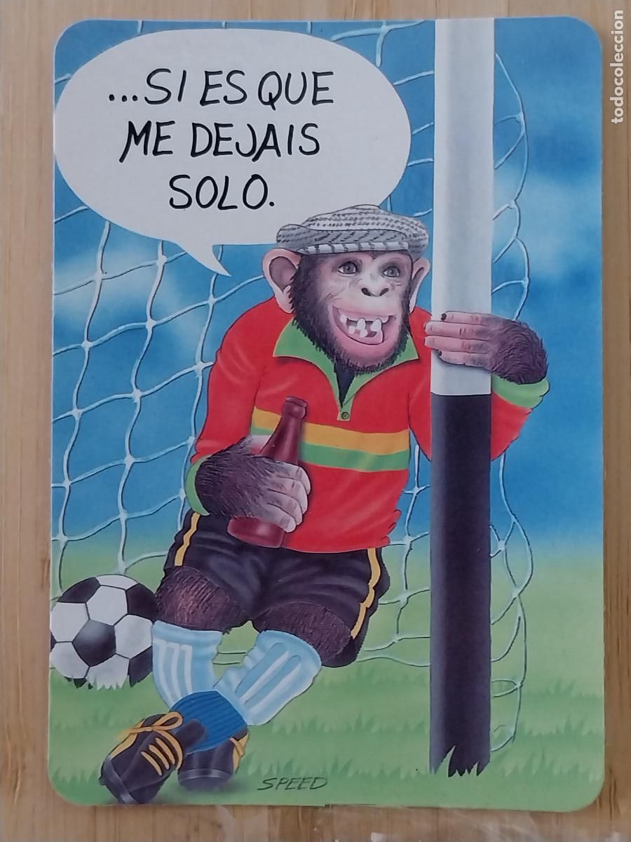 Colecionismo Calend&aacute;rios: ILUSTRACION CHIMPANCE CALENDARIO 1994 PUBLI *** BAR ARTILLEROS MADRID *** REF WCB 244