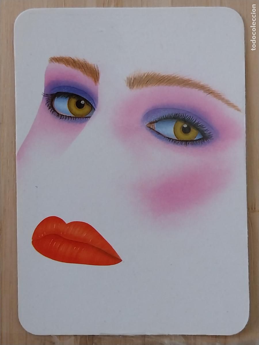 Colecionismo Calend&aacute;rios: ILUSTRACION CARA MUJER CALENDARIO 1990 PUBLI *** GADOVI VIDEO CLUB *** REF CB 382