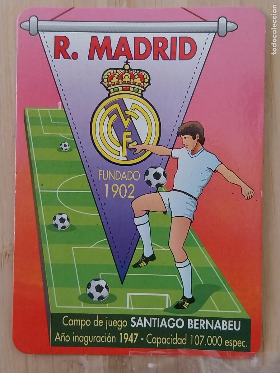 Colecionismo Calend&aacute;rios: REAL MADRID ILUSTRACION CALENDARIO 1998 PUBLI *** BAR PACHANGA *** REF BO 701