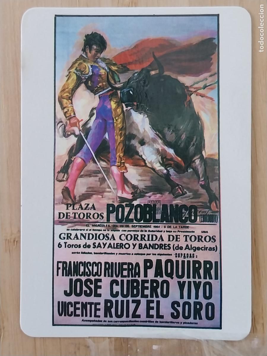 Colecionismo Calend&aacute;rios: CARTEL POZOBLANCO PAQUIRRI YIYO SORO CALENDARIO 1987 PUBLI *** BAR CRUCE *** REF MP 74