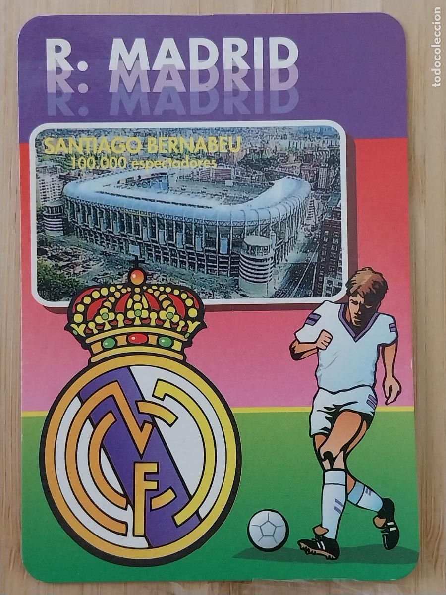 Coleccionismo Calendarios: REAL MADRID ILUSTRACION CALENDARIO 1998 PUBLI *** TONI PARK PARQUETS *** REF 174 *