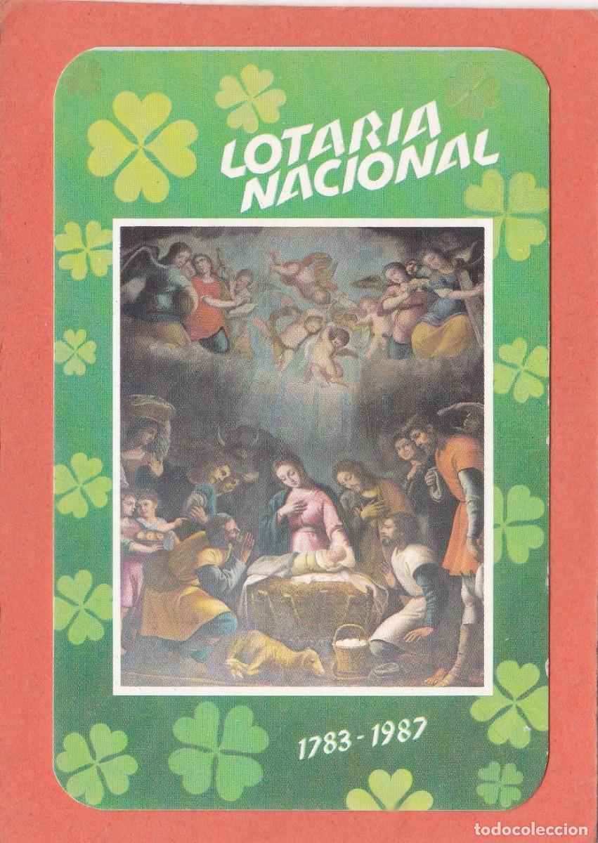 Coleccionismo Calendarios: CALENDARIO PORTUGAL 1987 - LOTARIA NACIONAL - LOTERIA