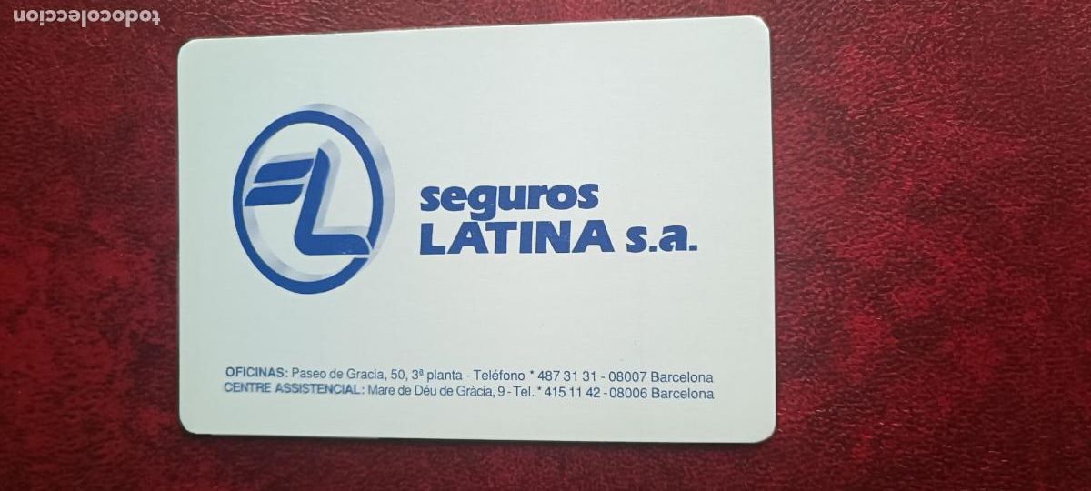 Coleccionismo Calendarios: CALENDARIOS Seguros LATINA s.a. a&ntilde;o 1992