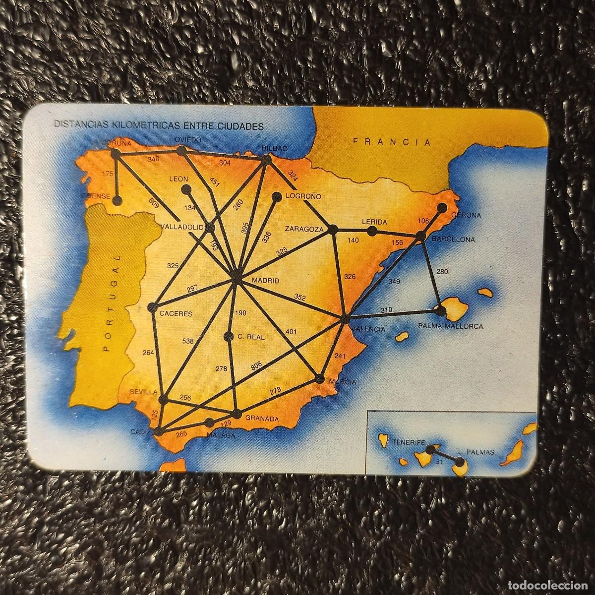 Coleccionismo Calendarios: CALENDARIO DE BOLSILLO . DISTANCIA ENTRE CIUDADES 1994 ** PUBL. DE MALGA *T2