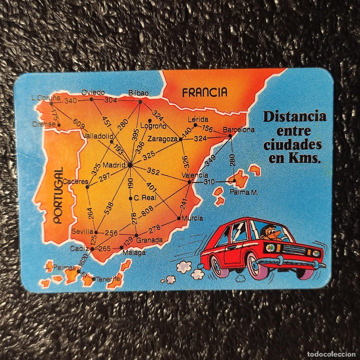 Coleccionismo Calendarios: CALENDARIO DE BOLSILLO . DISTANCIA ENTRE CIUDADES 1995 ** PUBL. SEVILLA *T2